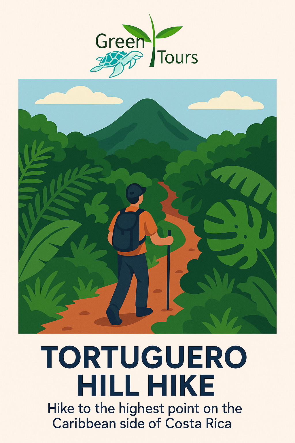 Scenic view from Tortuguero Hill Tour during Hike Cerro Tortuguero showcasing lush landscapes and vibrant wildlife