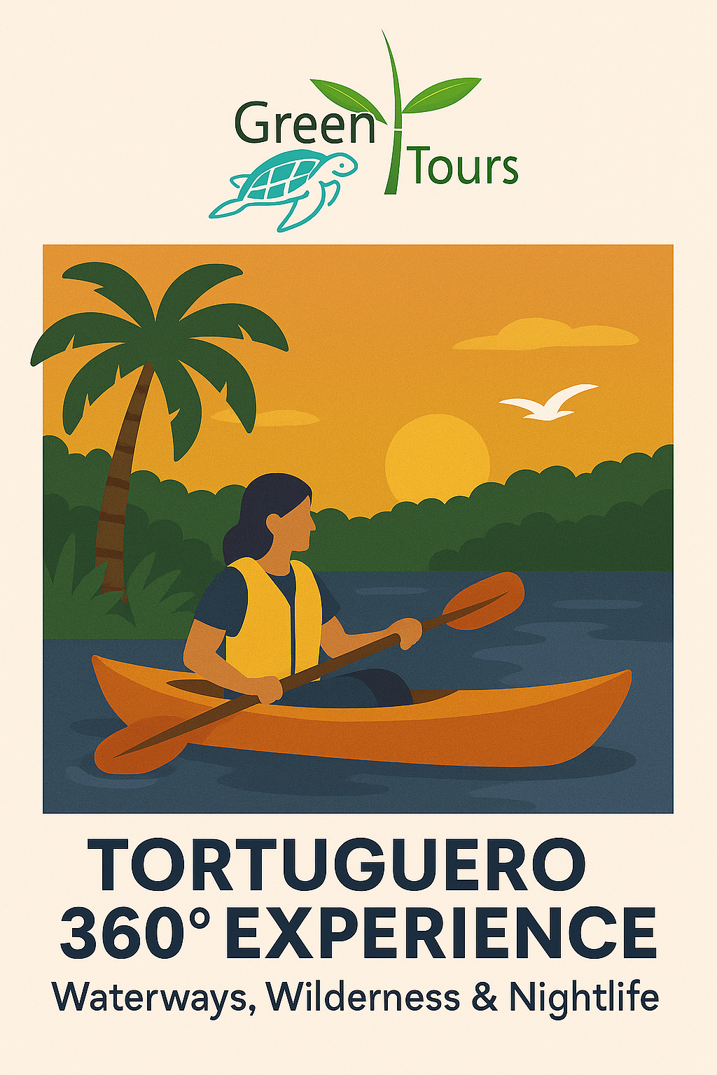 Tortuguero 360° Experience: Waterways, Wilderness & Nightlife.