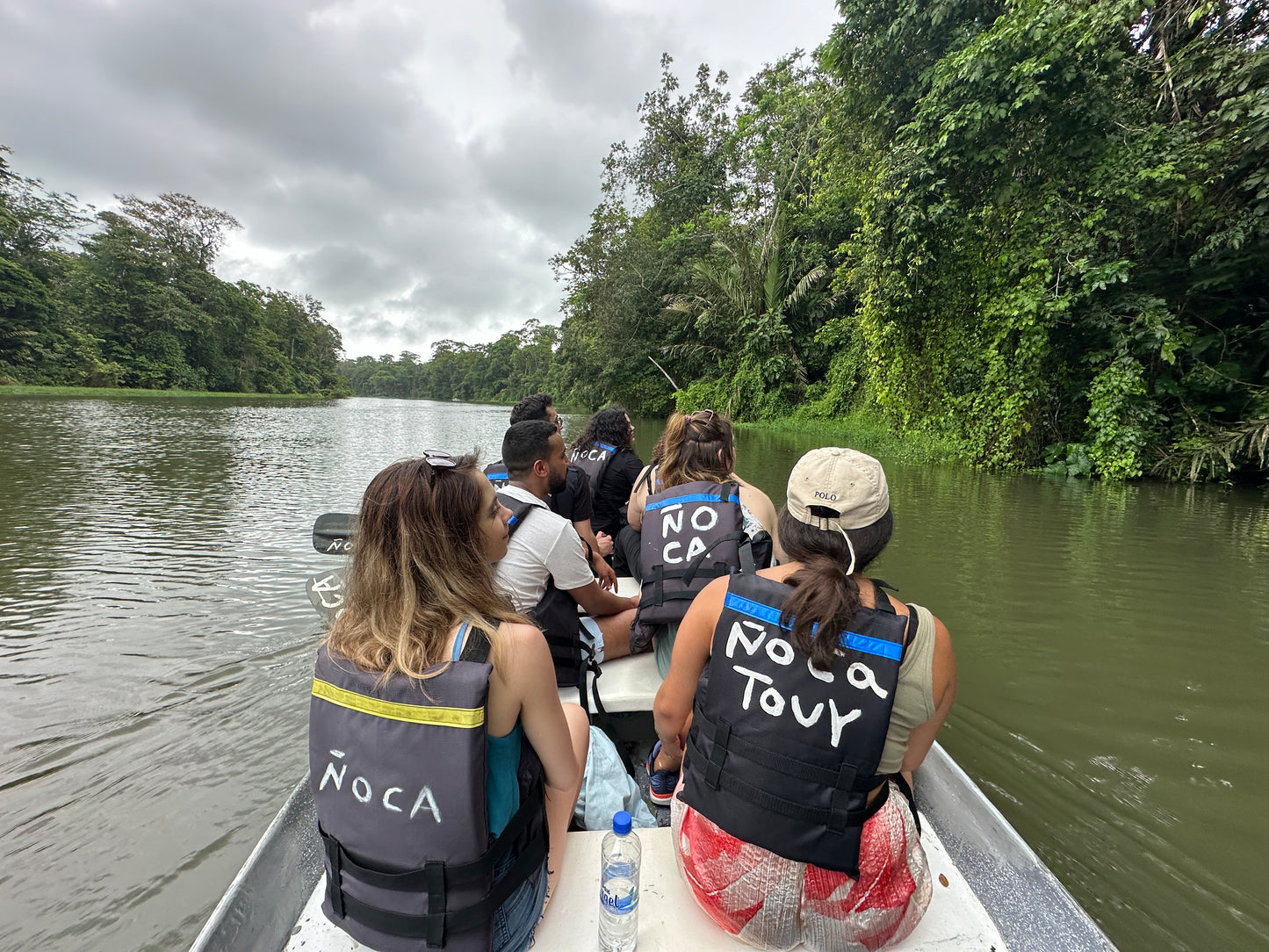 Scenic canoe tour through Tortuguero National Park showcasing rich wildlife and lush tropical landscapes.