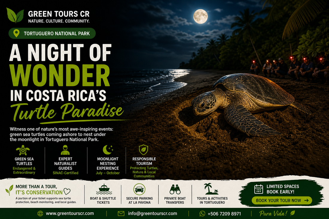 Moonlight Turtle Nesting Tour in Tortuguero