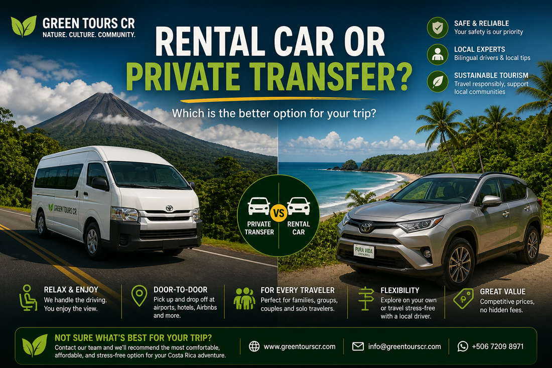 Private Transfers vrs Car Rentals in Costa Rica