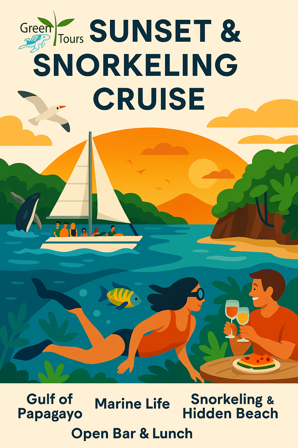 🌅 Sunset & Snorkeling Cruise