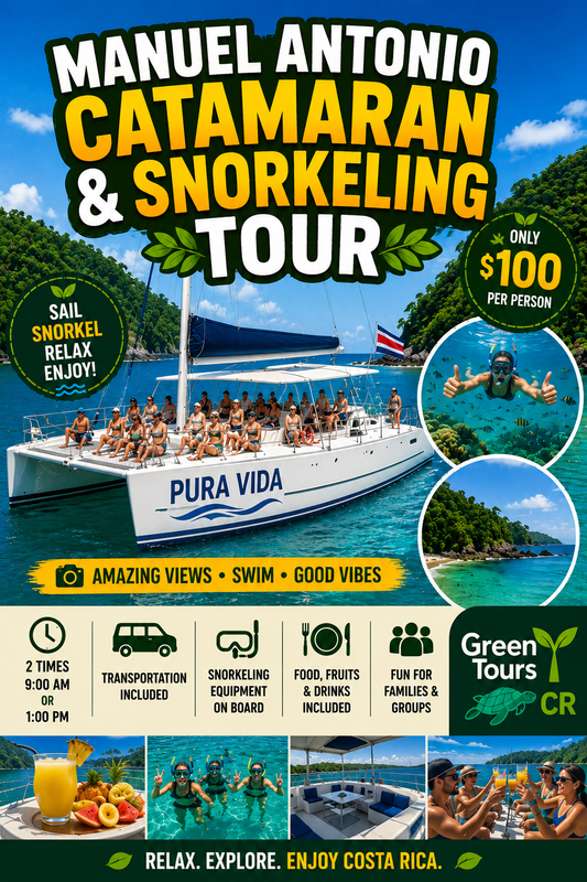 Manuel Antonio Catamaran & Snorkeling Tour