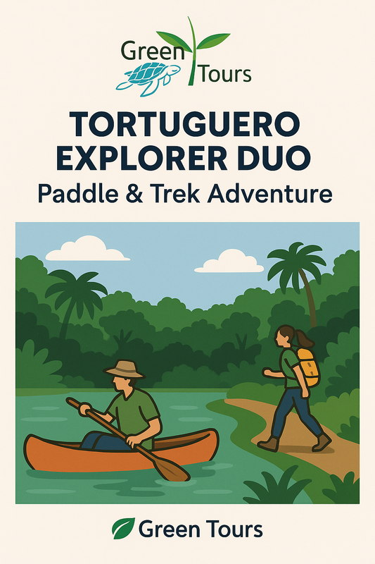 Tortuguero Explorer Duo: Paddle & Trek Adventure